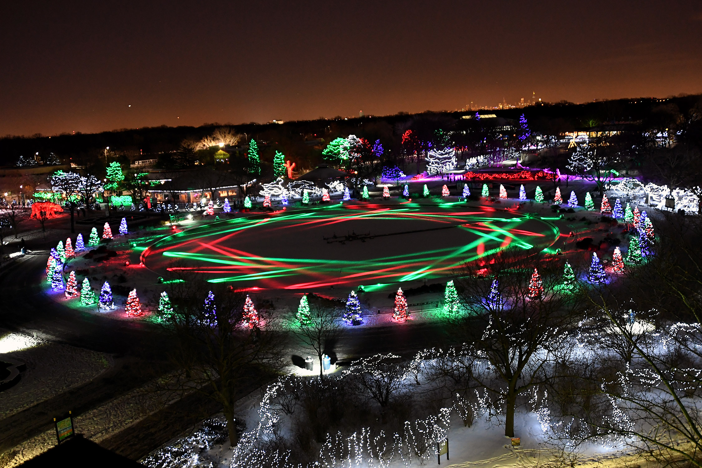 Chicago Zoological Society - Holiday Magic Festivities Light up